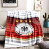 Deuschter Fussball Bund Theme Personalized Outdoor Flannel Blankets Soft And Suitable For All Seasons Perfect For Sofas Beds And Camping