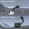 Suction Cup Mount For Carplay Screen, Adjustable Aluminum Alloy Arm, Low Profile Dashboard Mount With 78Mm Strong Adhesive Disk For All Car Display