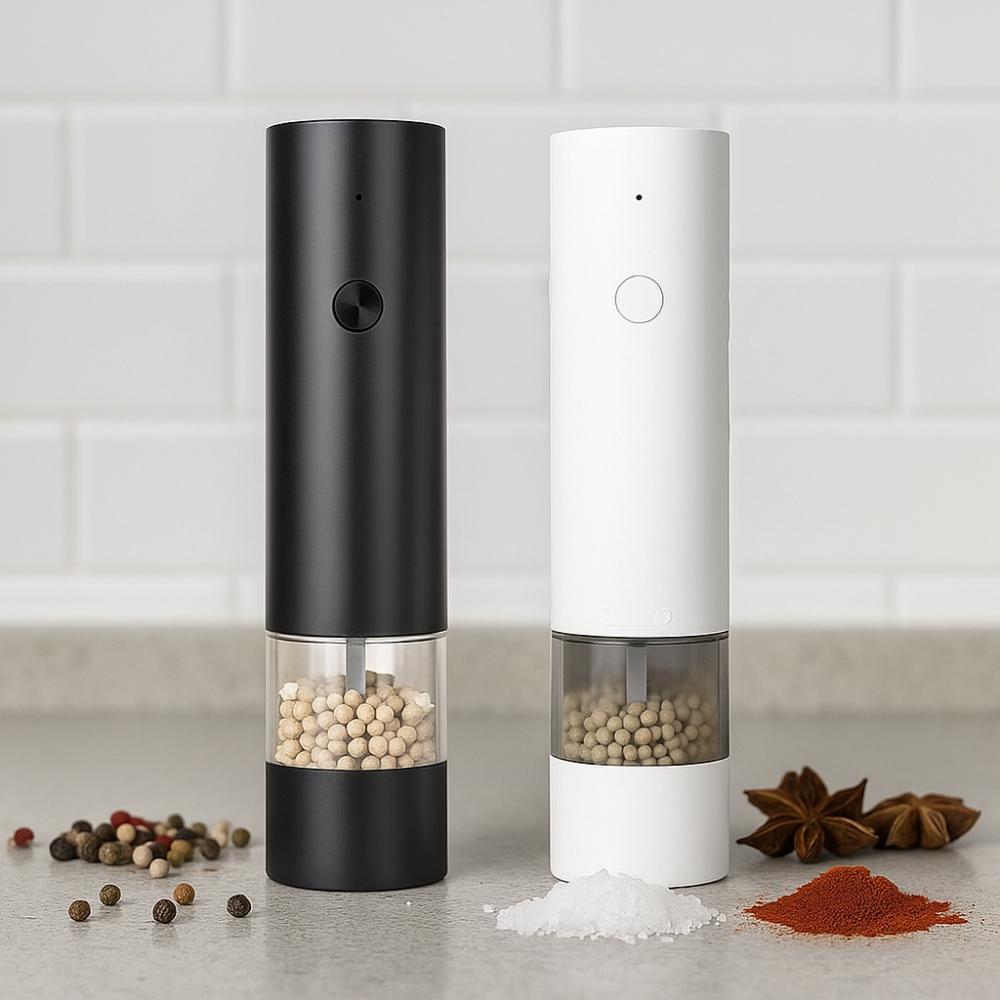 Large Capacity Auto Salt Mills Adjustable Kitchen Grinding Tool Electric Spices Grinder  Sea Salt