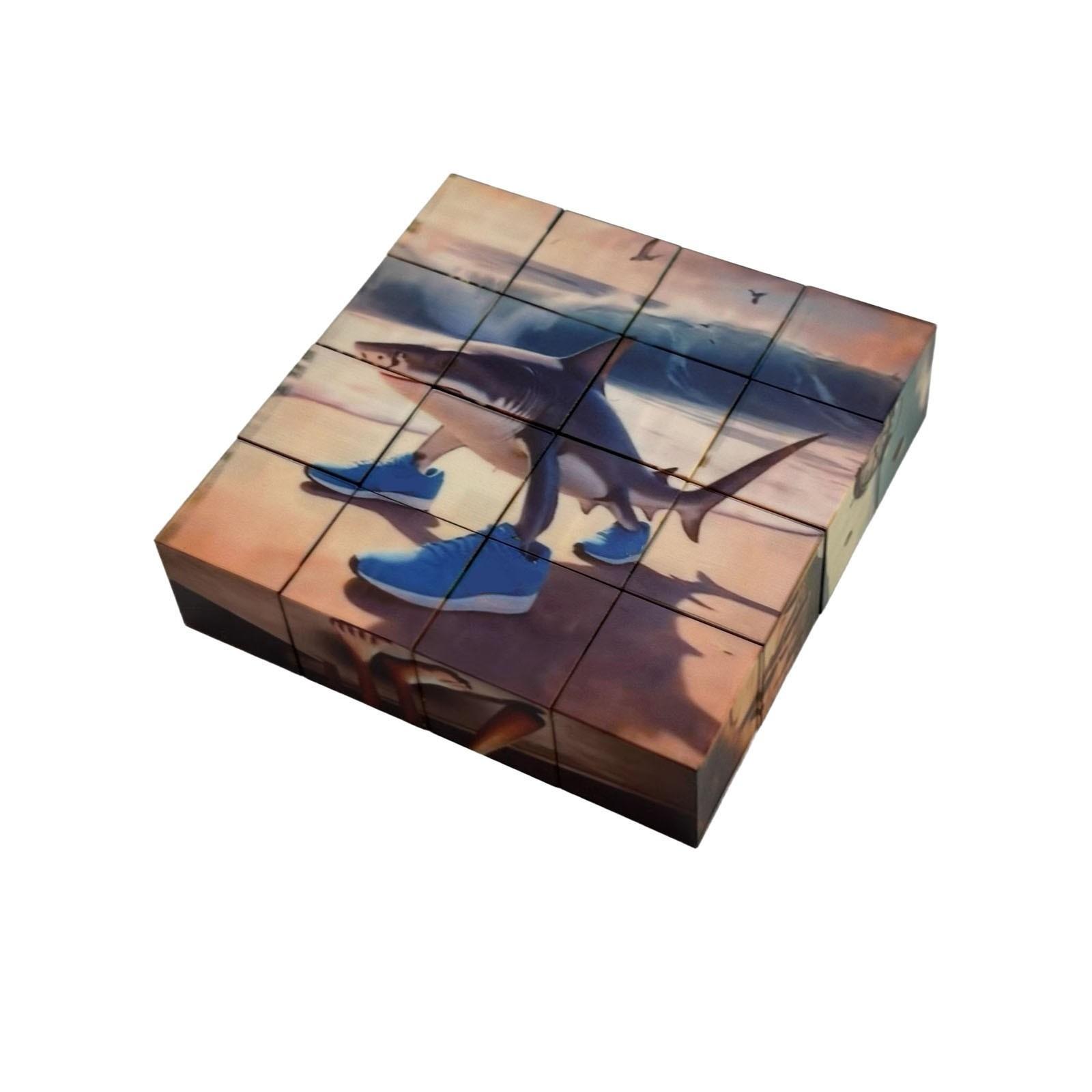 

6-сторонний магнитный блок сборная игрушка, магнитная сборная игра-головоломка игрушка One Size