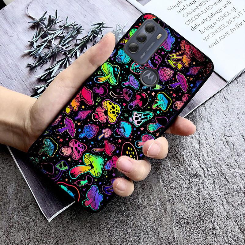 Trippy Mushroom Wizard Phone Case For Motorola G84 G22 G32 G34 G52 G10 G20 G30 G60 G60S G13 G50 G54 G62 G53 G72 G85 G24 Power
