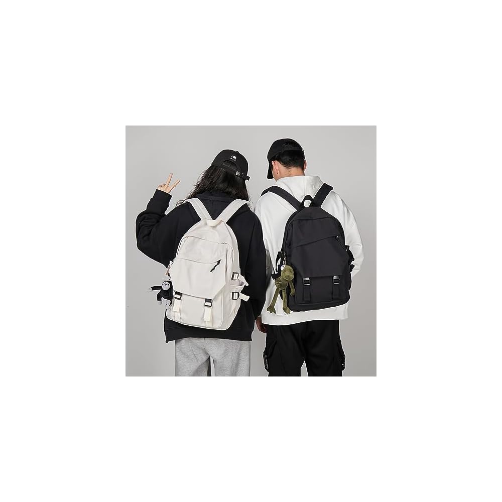 SEAFEW Women's Backpack, Large Capacity, Town Backpack, Business Backpack, Black, Black Canvas,