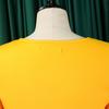 Abito estivo da donna Taglie forti Manica svasata Scollo a V Temperamento alla moda Abiti con gonna ampia e orlo