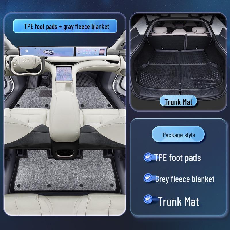 2025 Zeekr LS6 TPE Floor Mats - Complete Interior Mod Kit