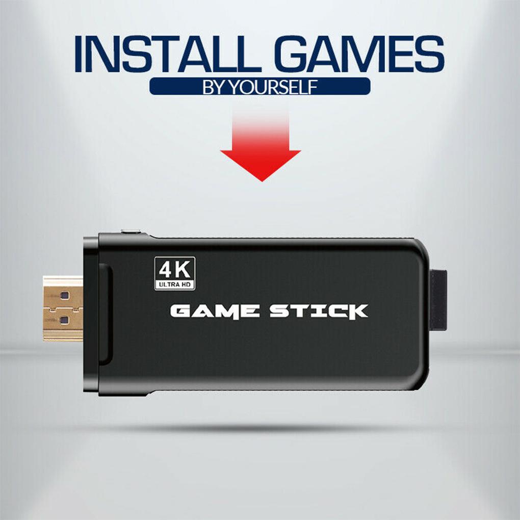 64G 10000 Games Portable 4K TV Video Game Console With 2\.4G Wireless Controller Support CPS PS1 Retro Game Console