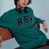 Reebok American Vintage Letter Embroidery Casual Sports Knit Pullover Sweatshirt Unisex Sweatshirt Gem-Green 24SRC305UGL7
