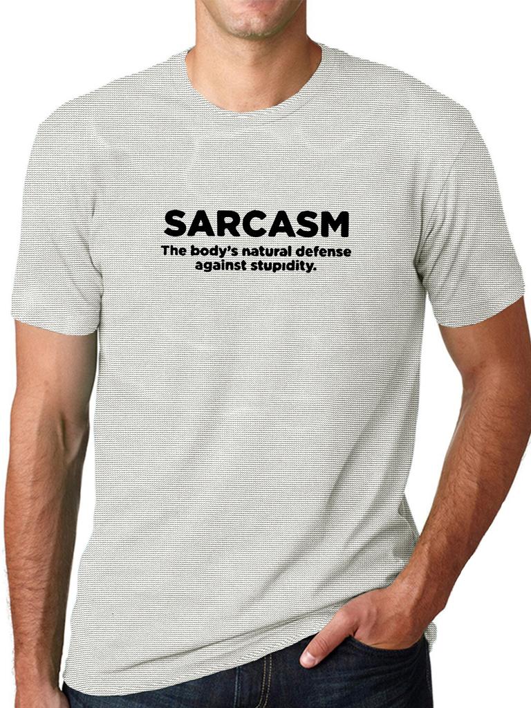 " Sarcasm ". Printed Unisex's Short Sleeved Tshirt Unisexs Fun Street T-Shirt