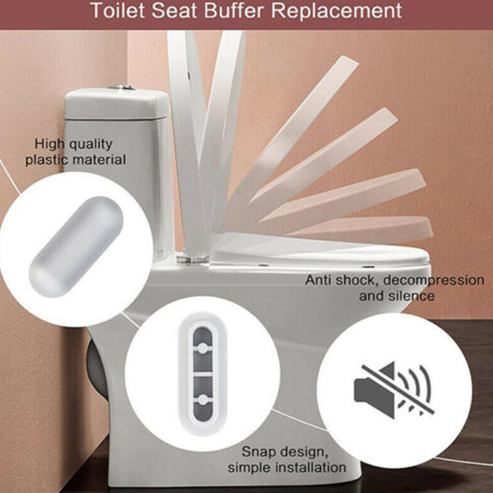 10pcs Toilet Seat Buffer Top Cover Cushion Stopper Noise Reduction White Stop Bumper For Bathroom Toilet Accessories