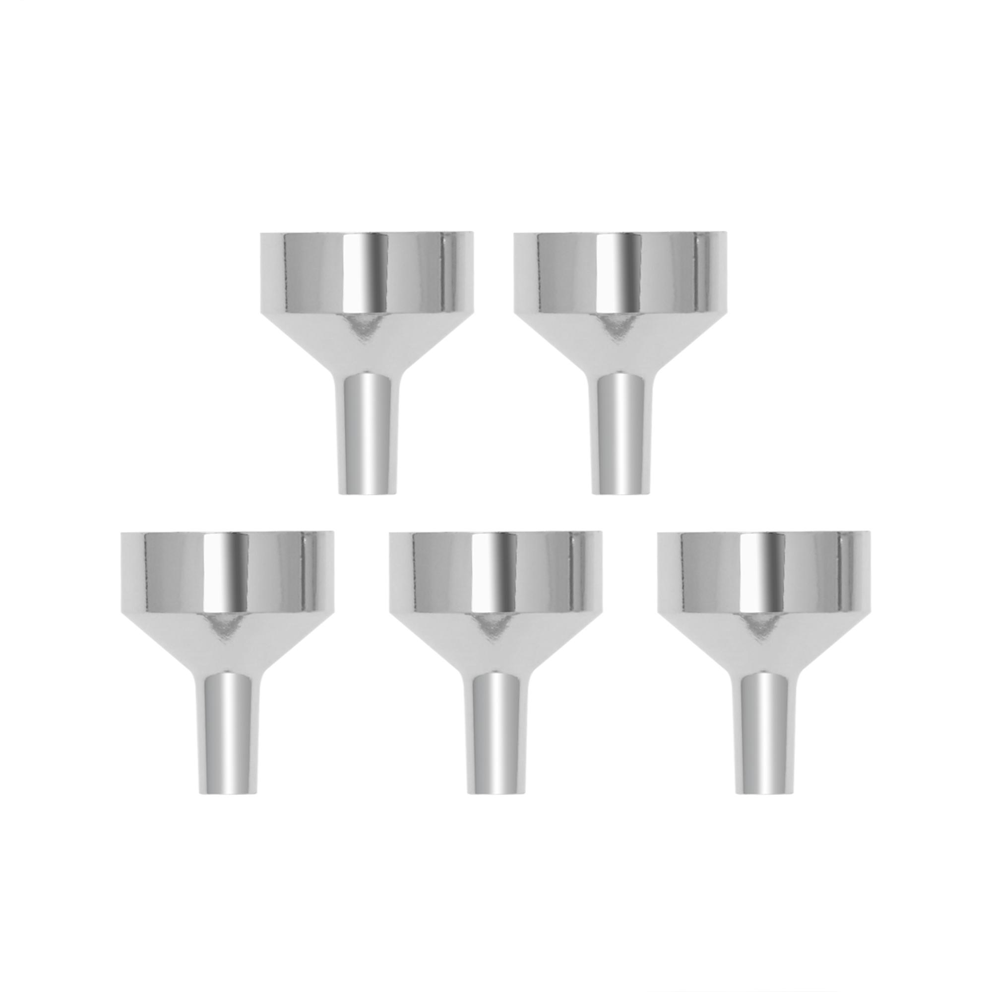 10Pcs Mini Metal Funnels Wide Mouth Liquid Funnel for Transferring Liquid Refill Perfume Essential Oil Liquid Dispensing Tool