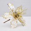 Fabric Plastic Fake Flower 22cm Xmas Tree Decorations Christmas Artificial Flowers  New Year