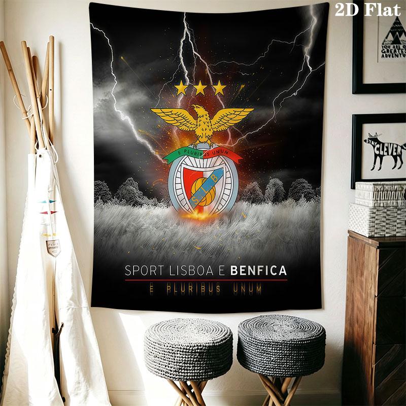 Benfica Wall Hanging Printed Fabric Blanket Decorative Tapestries for Bedroom Living Room Home Decor