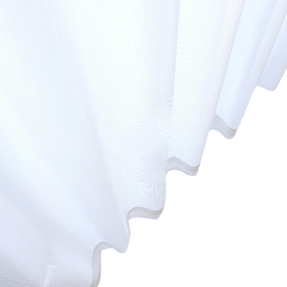 Width 100cm x Length 218cm Set of 2 Mirror Lace Curtains with Label Flame-retardant Flame-retardant ue-1645