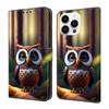 Owl Pattern Shockproof Card Slots PU Leather Wallet Phone Case for iPhone,Samsung,Huawei,Xiaomi,Moto,Oppo,Google,Nokia,LG,Oppo...
