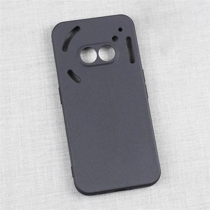 For Nothing Phone (3a) TPU Case WANLONFENG MS Series Matte Back Cover with Tempered Glass