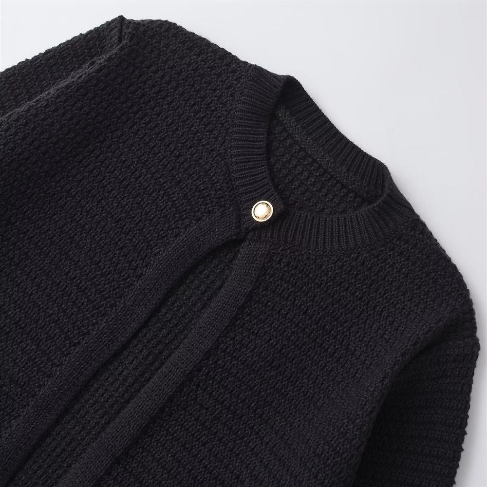 2024 Women's European & American Style Long-Sleeve Knitted Cardigan