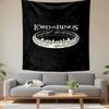 The Lord of the Rings One Ring Wall Tapestry Elvish Script Fellowship Silhouettes Fantasy Decor for Bedroom Game Room Gift