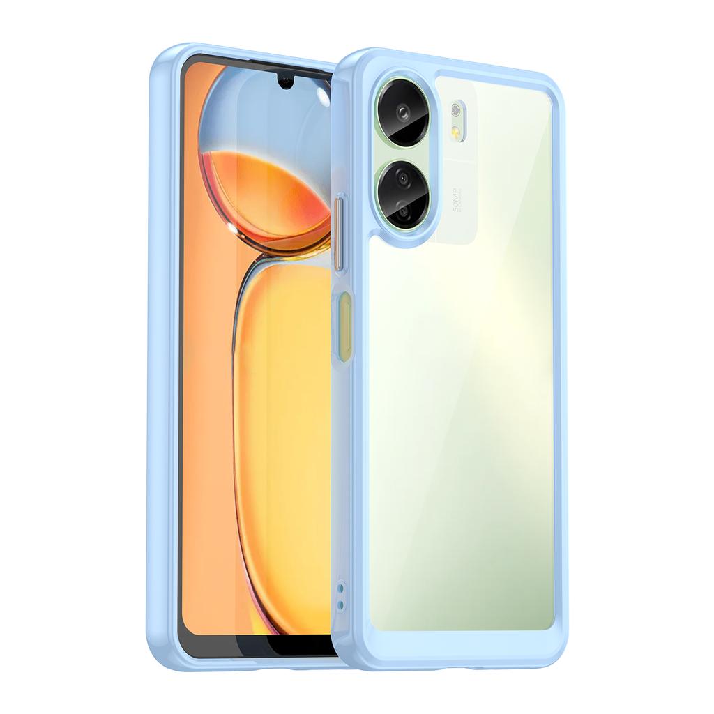 Colorfull Transparent TPU Case for Xiaomi Redmi 13C 12C 12 5G Protective Cover Frame for Redmi 12 10 5G A1 A2 Plus Full Protection Clear Cover