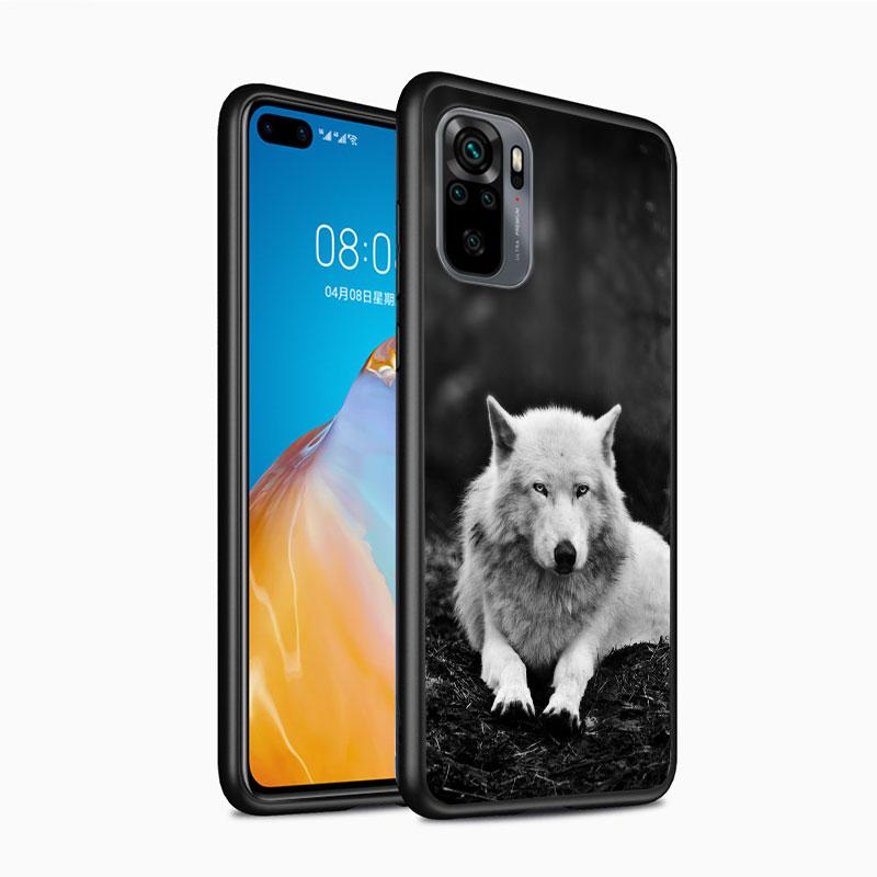 

Модный черный волк для Xiaomi Redmi Note 11 10 10S 9T 9 9Pro Max 8T 8Pro 7 6 5 Pro 4X силиконовый мягкий черный чехол из ТПУ Redmi Note 11 Pro 5G