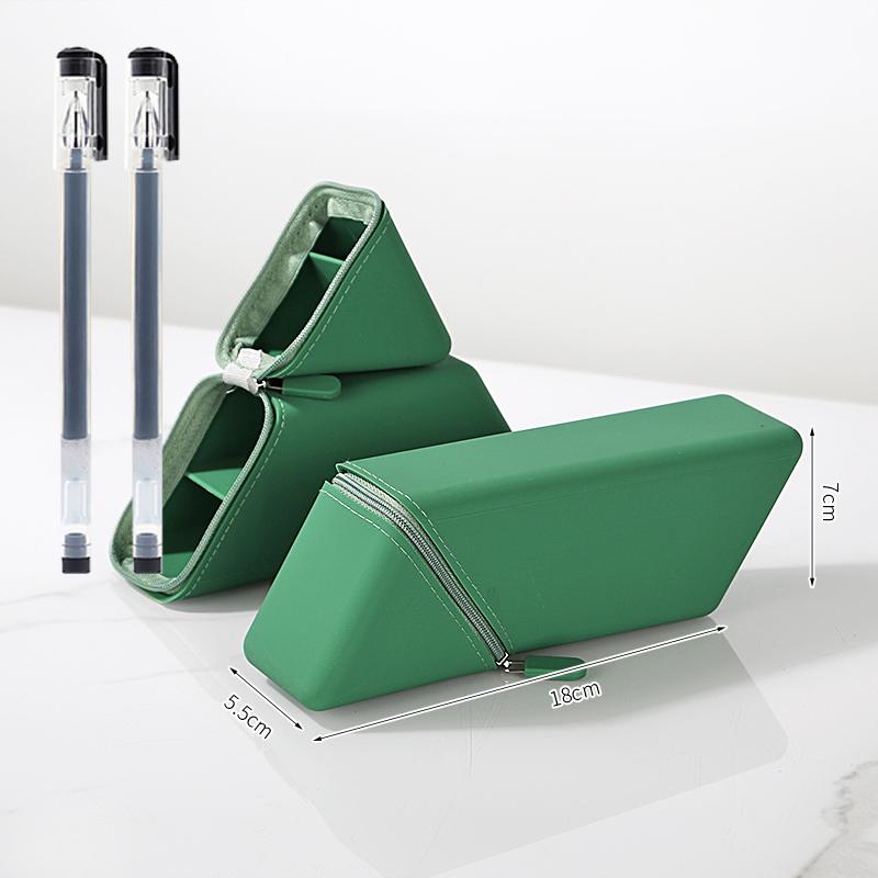 Creative Silicone Pencil Case Large Capacity Simple Design Dual-Purpose Pen Holder for Desk, Study & Office, Portable Gift