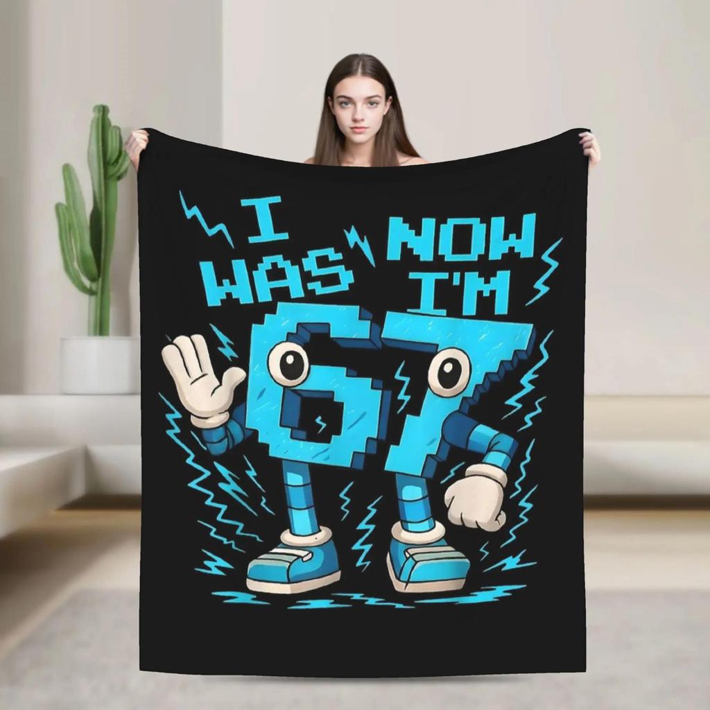 Soft Warm Flannel Throw Blanket for Kids Adults Boy Girl Travel Blanket Bombombini Gusini Italian Brainrot Memes Design Bedsprea