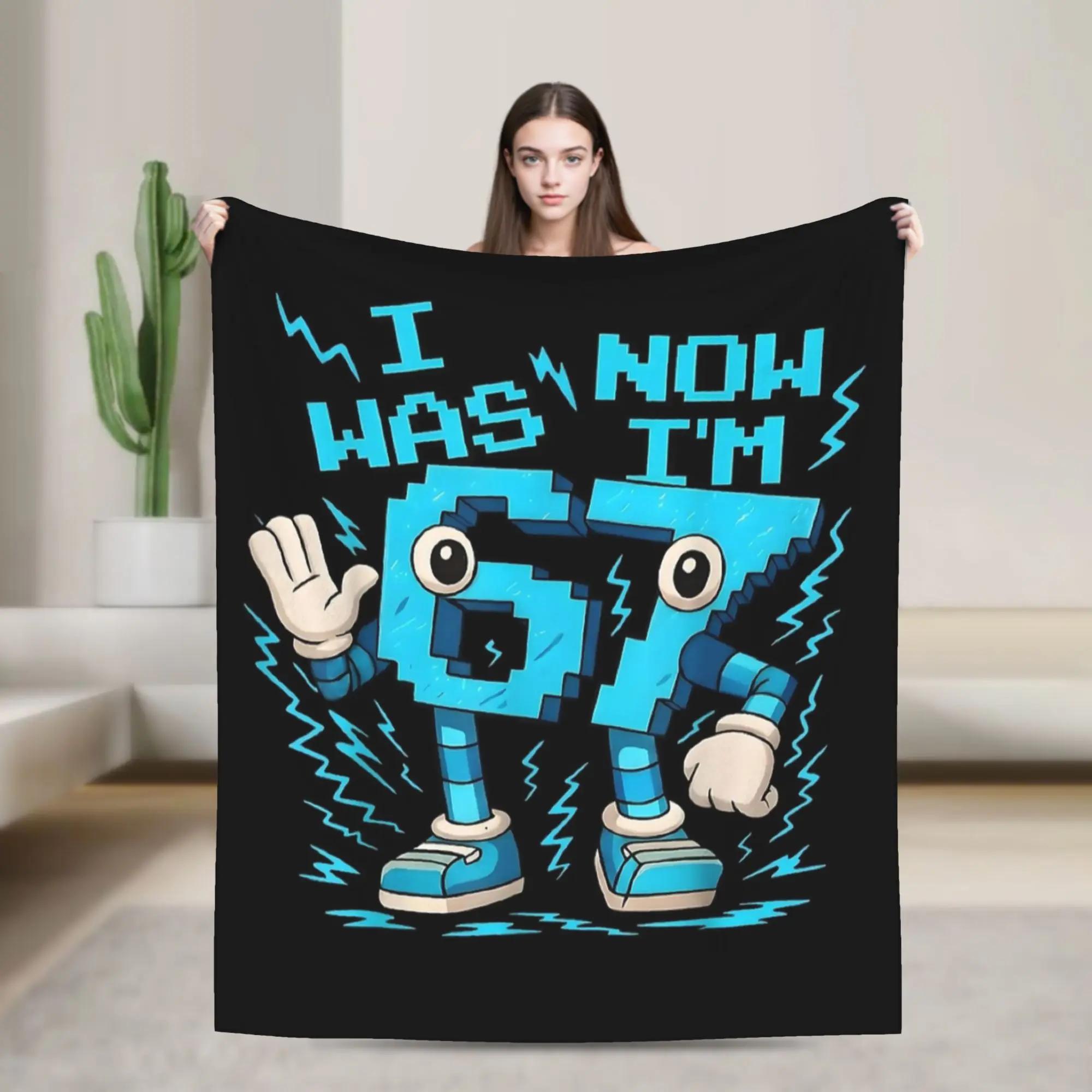 I Was Now Im Birthday Flannel Blanket for Kids Boys Girls Soft Warm Winter Throw for Bed Living Room Sofa 100x150cm