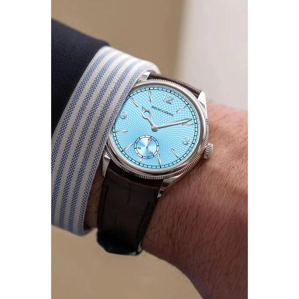 New Fashion Specht & Söhne 38.5MM Mechanical Watches For Men Seagull Movt Sapphire Crystal Business Watch Relogio Masculino