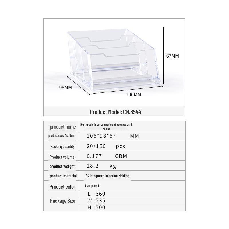 Transparent Ballot Box for Opinion Collection, Elections, Exhibitions, and Business Card Storage
