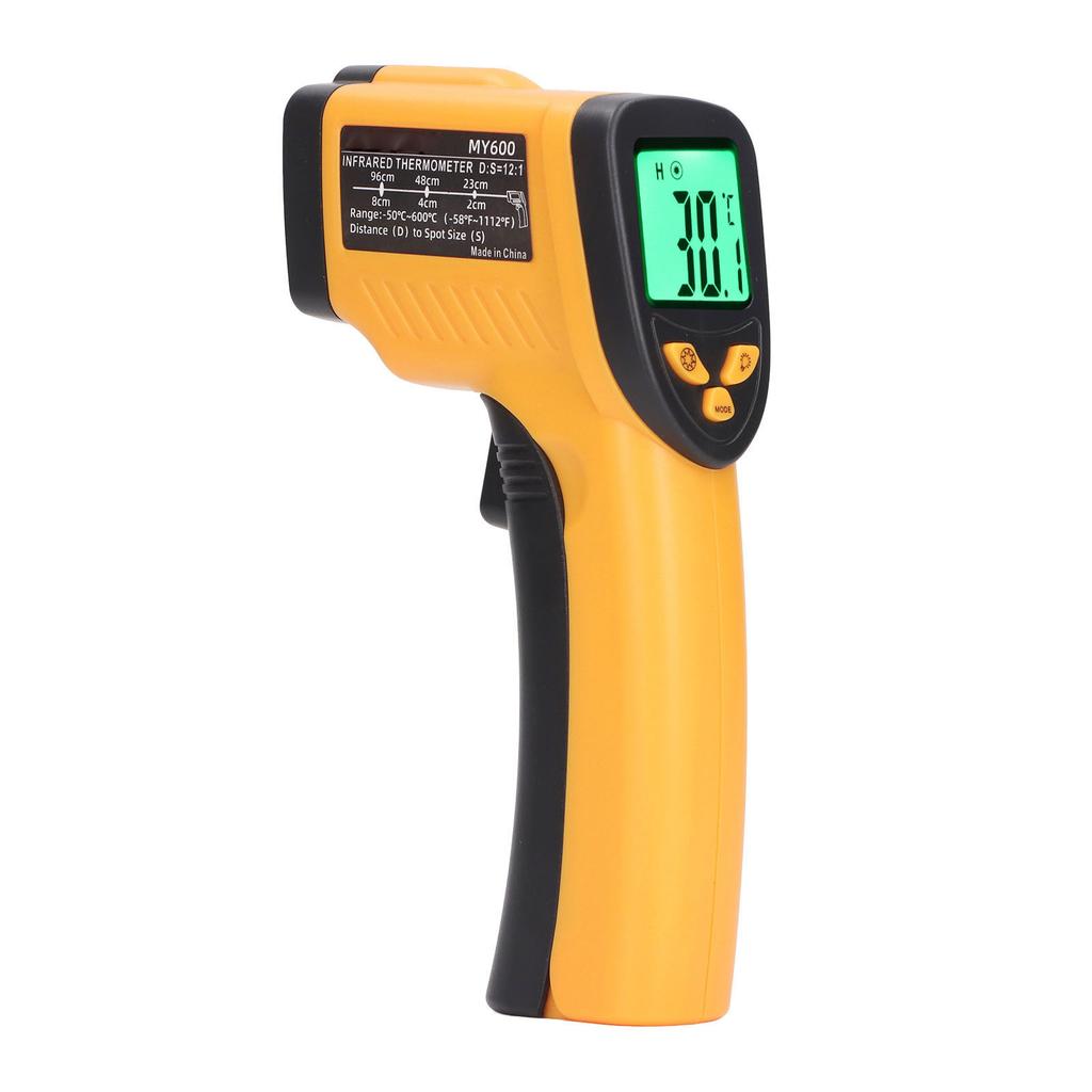 Industrial Infrared Thermometer LCD Digital Handheld Temperature Gun ‑50 to 600  celsius  MY600