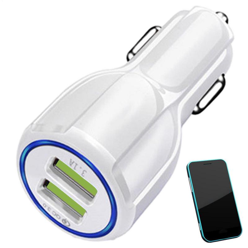 QC3.0 Fast Charging 3.1A Dual USB Car Charger Cigaretted Lighters Power Adapter for mobile phone computer camera