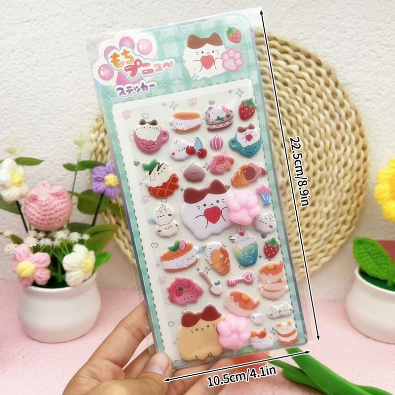 Funny Puppy Shiba Inu Dog Sticker 3D Cute Dog Silicone Belly Puppy Stickers Mobile Phone Decoration Party Favor Kids Gifts
