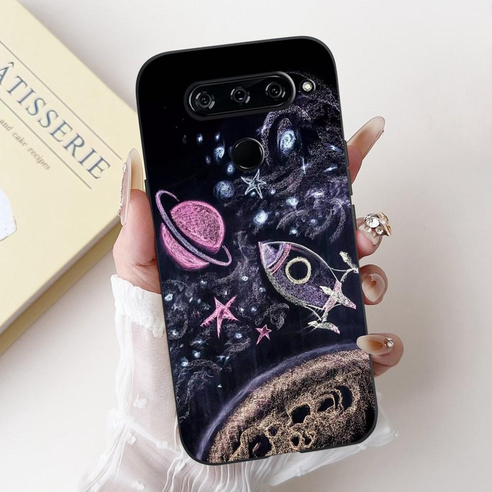 For LG V40 V50 ThinQ Case V50S ThinQ Cute Cartoon Cat Luxury Cool Shockproof Silicone Back Cover For LG V50S ThinQ 5G Phone Case