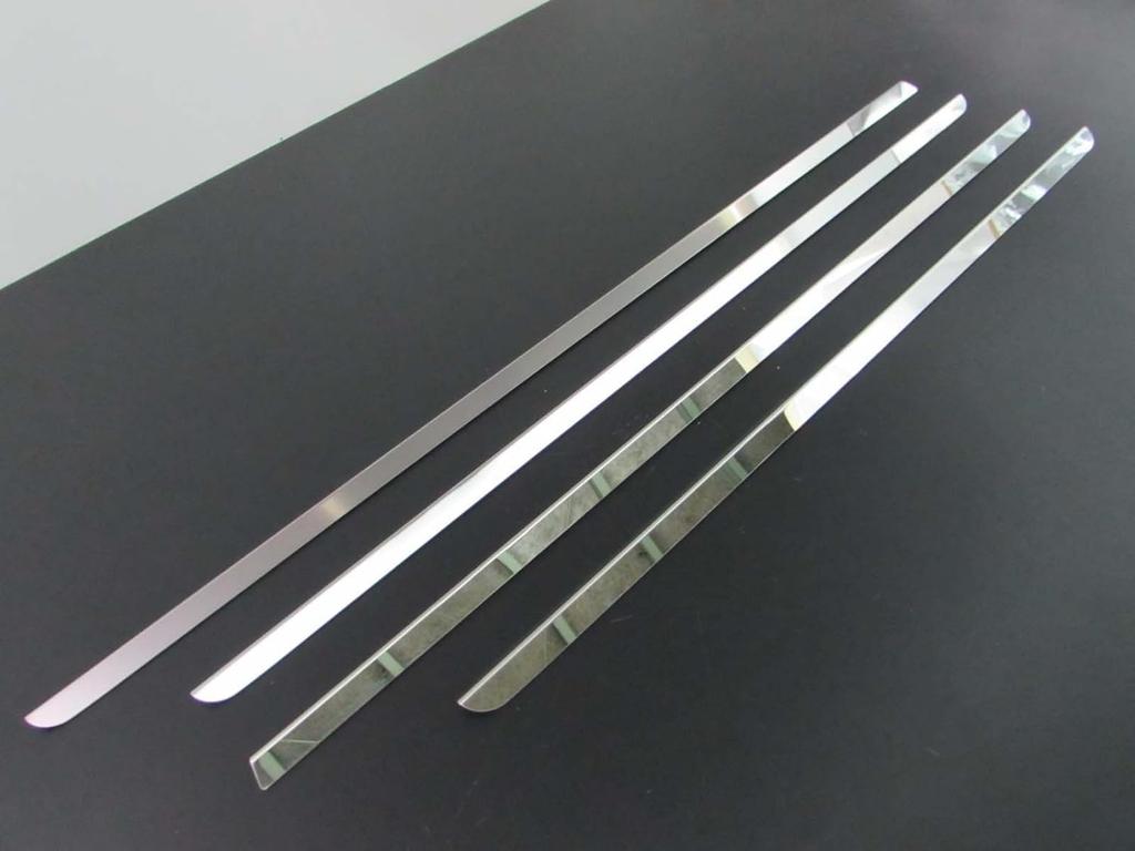 BRIGHTZ Tanto Custom Finish Stainless Steel Window Moulds for the and L385 Tanto Customs L375S/L385S Ultra-Mirror (4-Piece Set) [WIN-SIL-075] L375,