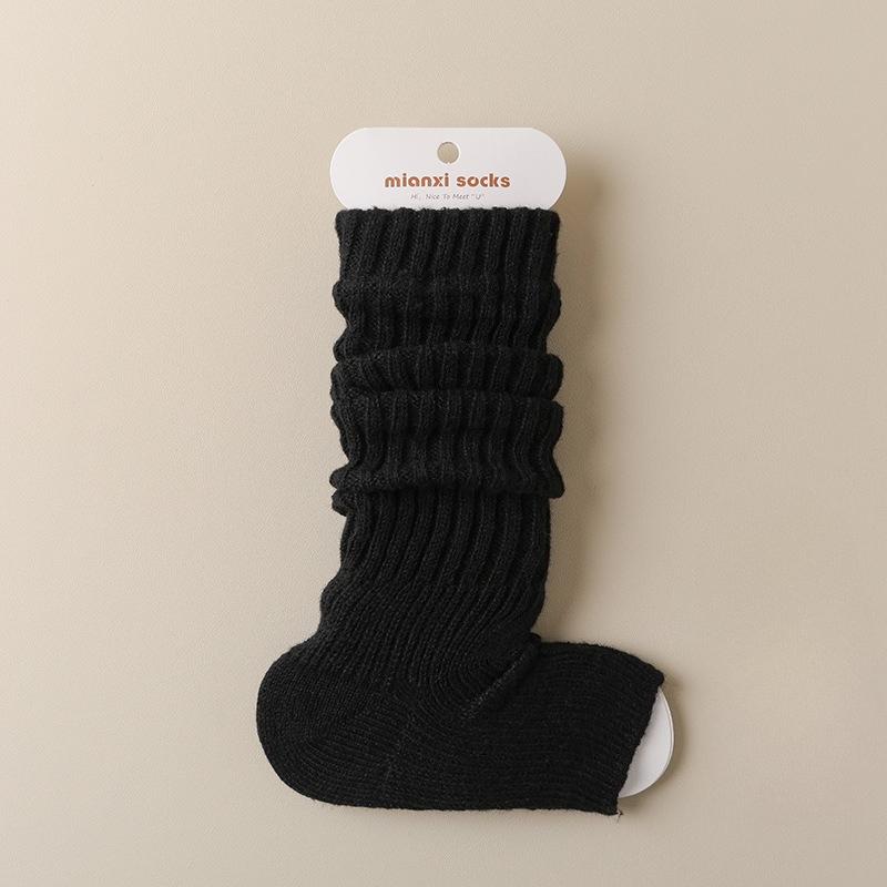 The Grey Calf Socks for Women's Autumn and Winter Are Slimming, Warm and Won't Fall Off. The Thigh-high Boot Covers