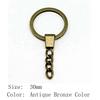 2025 Trend Jewelry Findings & Components 30mm Key Ring 2 Sizes 4 Colors Accessories Parts Art Supplies Men's Accessories