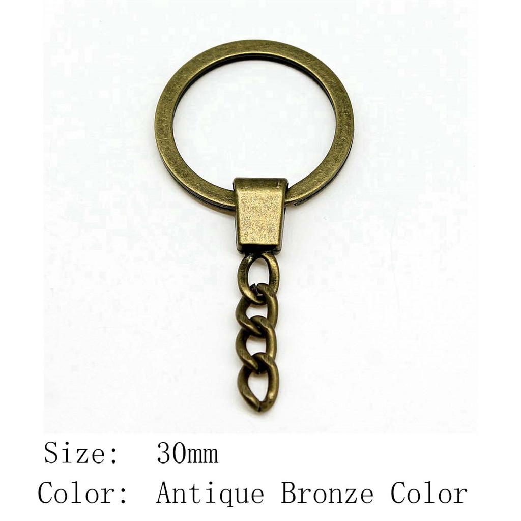 2025 Trend Jewelry Findings & Components 30mm Key Ring 2 Sizes 4 Colors Accessories Parts Art Supplies Men's Accessories