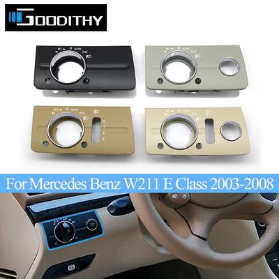 LHD Car Interior Front Dashboard Headlight Switch Cover Head Lamp Panel Trim Replacement For Mercedes Benz W211 E Class 320 350