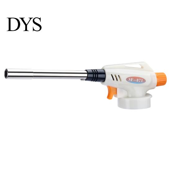 Gas Torch Igniter Jet Detachable Heat-resistant Windproof with Extended Tube Wide BBQ Application Food Baking Welding Adjustable Flame Home