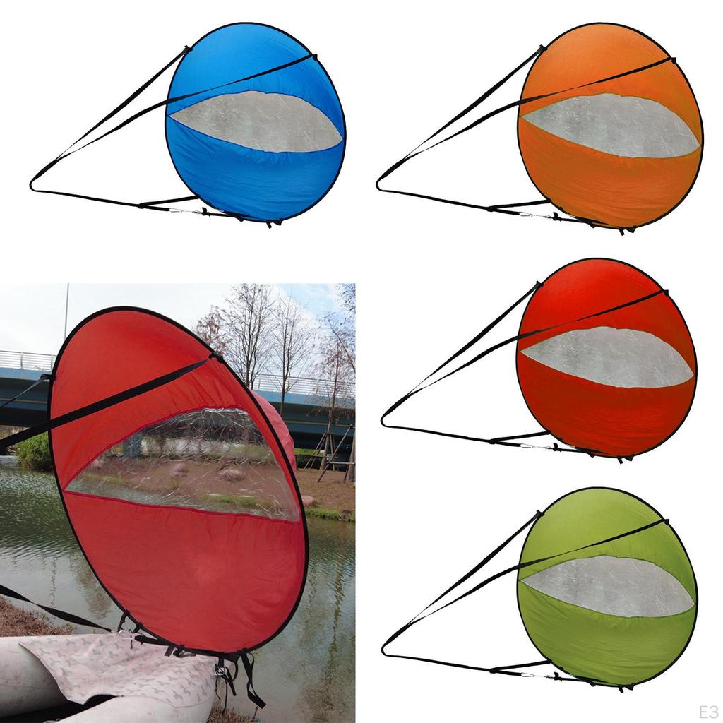 42‘’ Folding Popup Board Wind Paddle Easy Setup Sail Kayak Downwind Kit Canoe