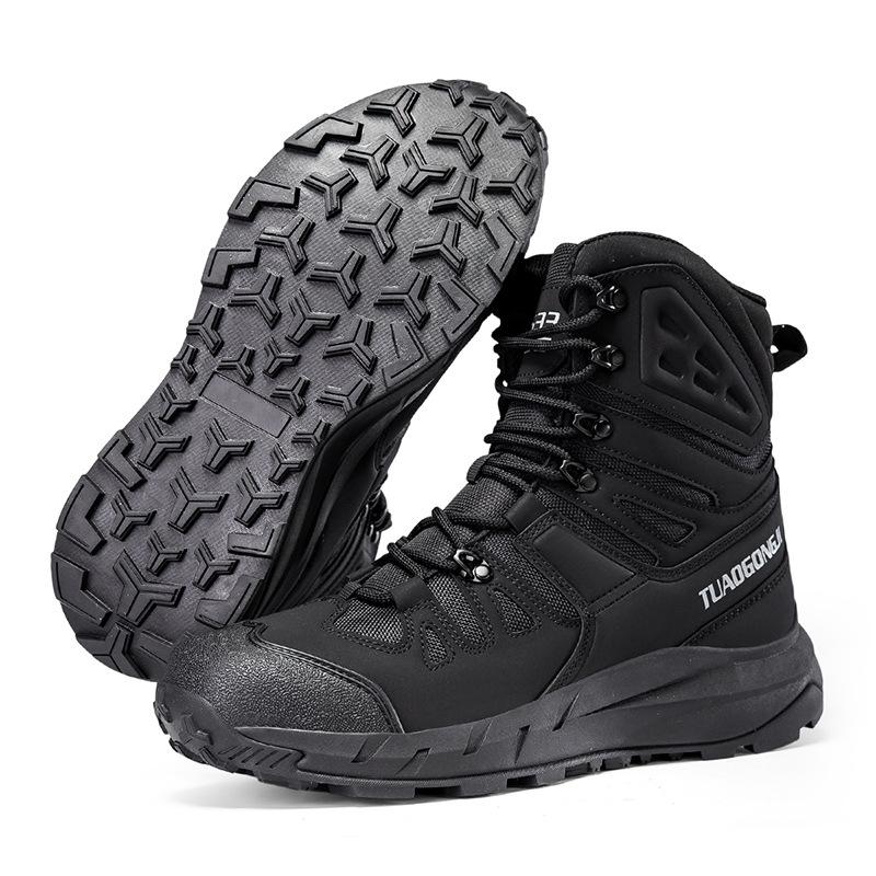 Men's High-Top Tactical Desert & Hiking Boots - Large Size