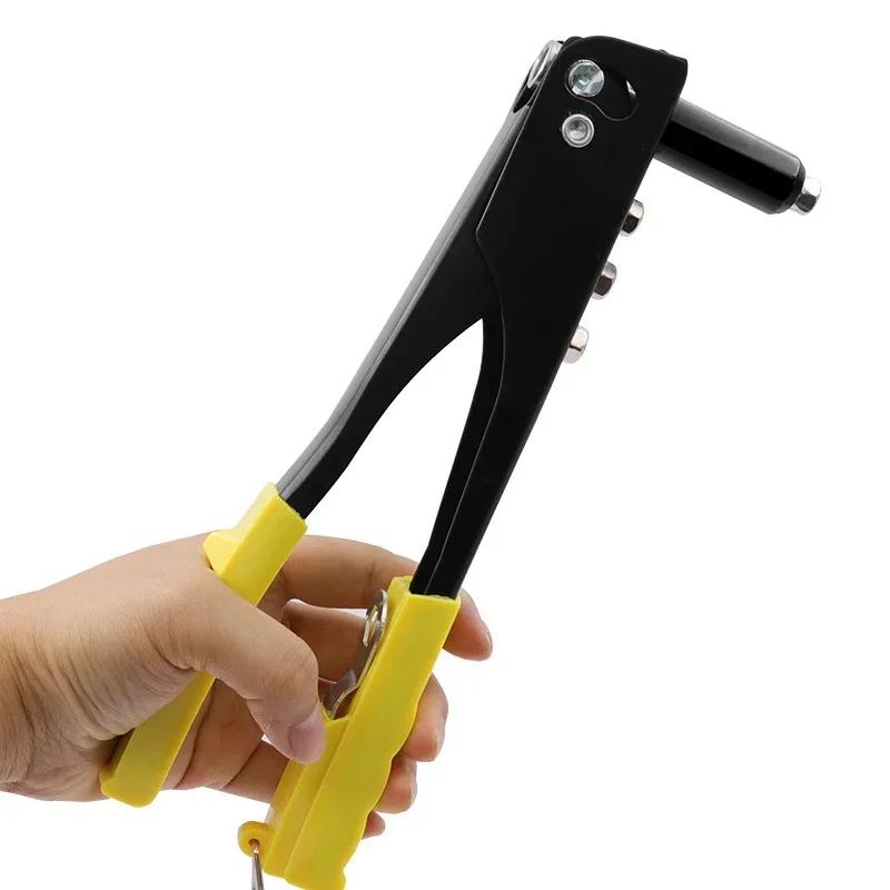 Professional Hand Riveter Gun 120pcs Heavy Duty Blind Rivet Pliers Set for Automotive and Home DIY Projects