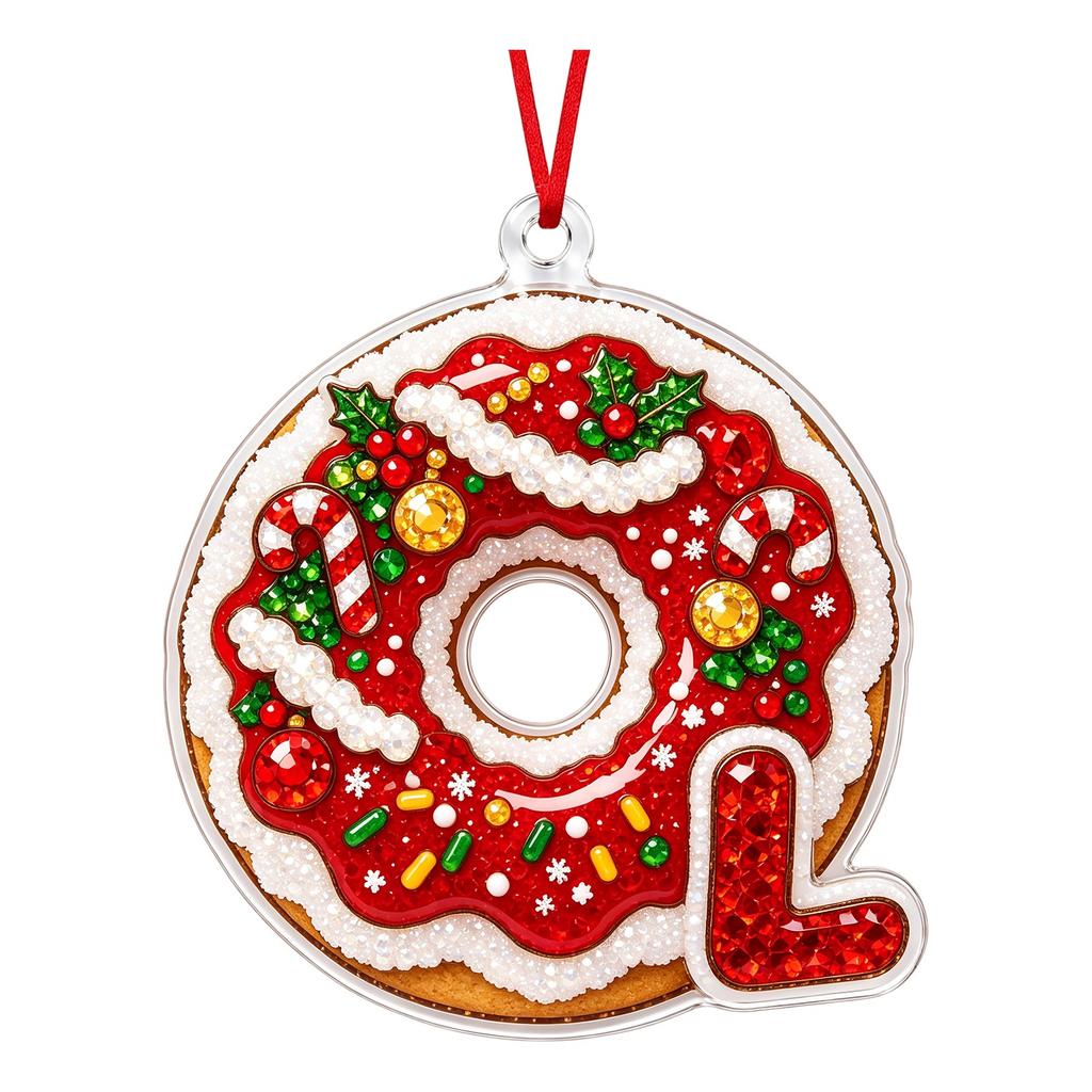 Christmas Cute Pet 2D Acrylic Hanging Ornament for Holiday Tree Decor