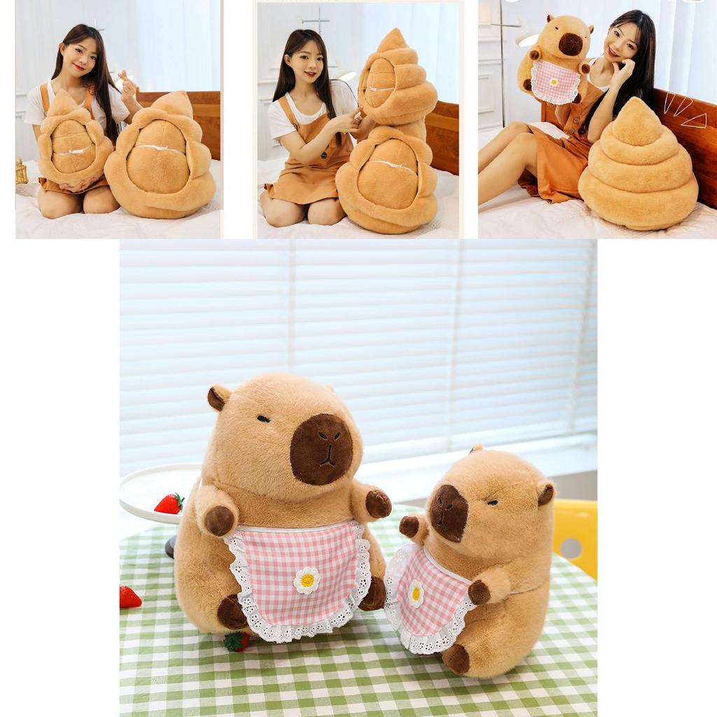 Adorable Capybara Plush Toy Pillow Soft Stuffed Animal For Girls Gift Exchange