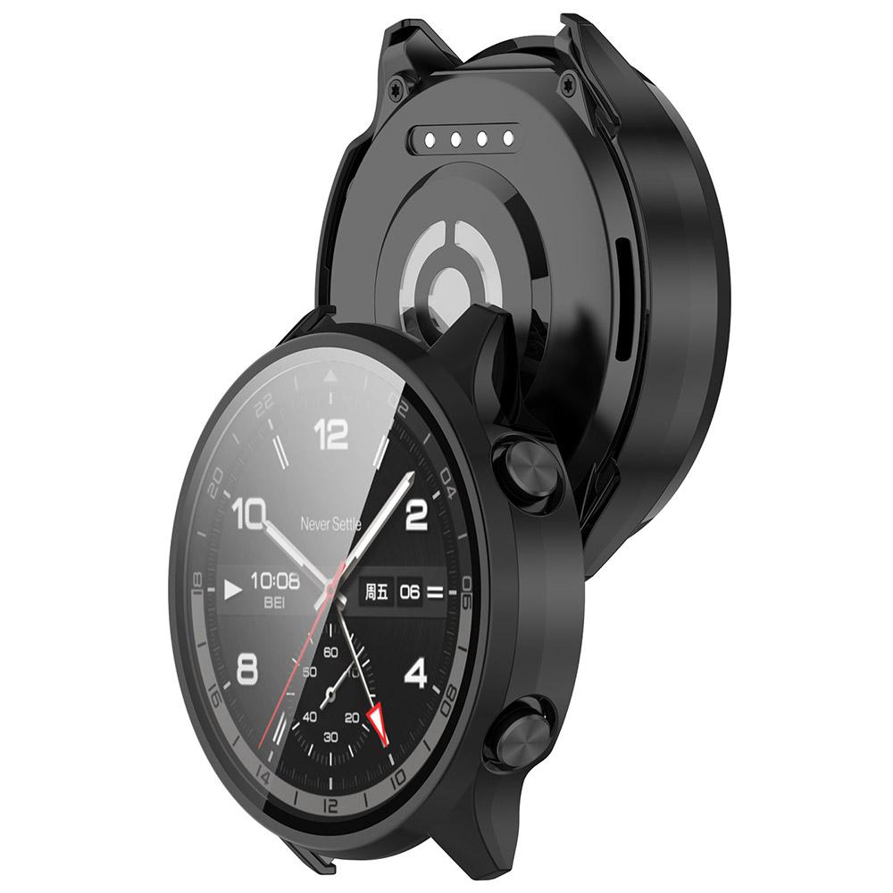 PC Protective Case + Tempered Film For Oneplus Watch 2R / OPPO Watch Sport, Anti-Drop Hard Bumper Shell Smartwatch Cover