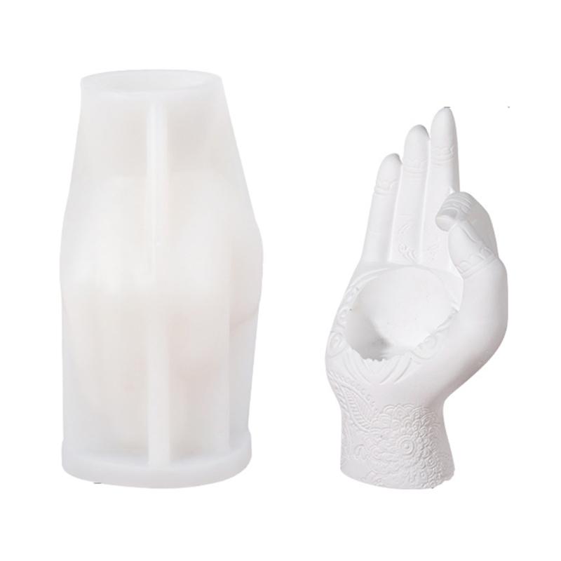 Handmade Candle Making Mold Guanyin Statue Silicone Molds DIY Ornaments Candle Mould Home Decorations Silicone Moulds