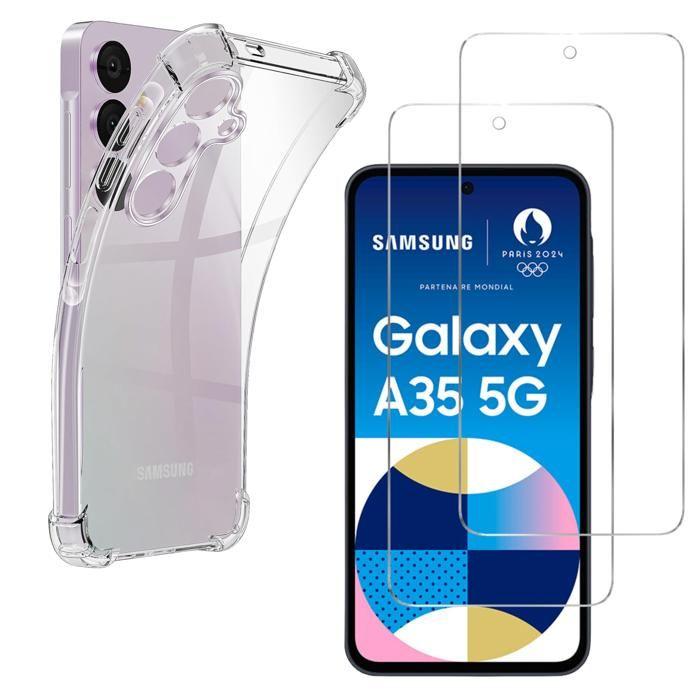 Shockproof Case - Phonillico® - Samsung Galaxy A35 5G - Soft Silicone - Transparent - Reinforced Protection
