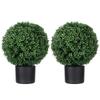 Boxwood Artificial Plant, Ball-Shaped, 52x40 Cm, Green