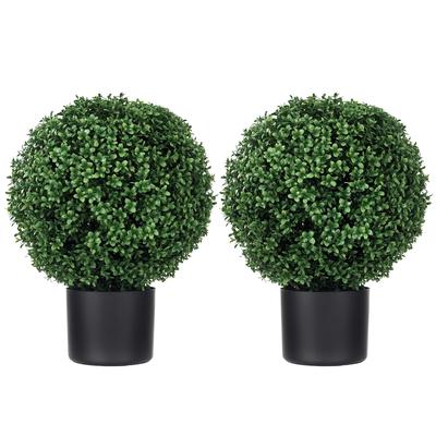 Boxwood Artificial Plant, Ball-Shaped, 52x40 Cm, Green