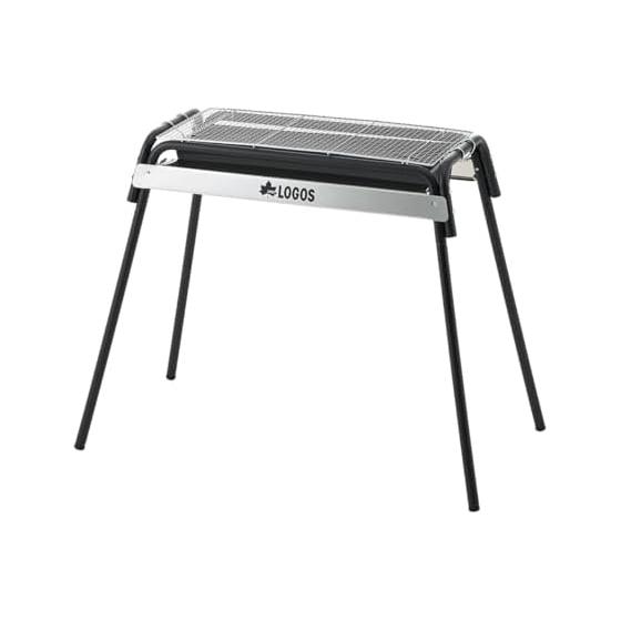 LOGOS LOGOS Tube Grill L 81060712 Camping Stove BBQ Easy to Assemble Firebed can slide left and right = Easy to add charcoal
