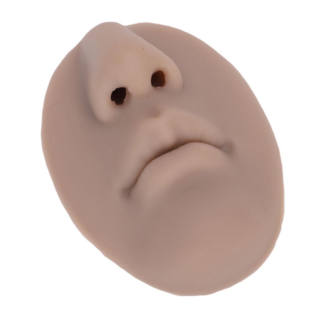 5D Silicone Nose Mouth Model Soft Simulating Lip Piercing Practice Model for Jewelry Display Teaching