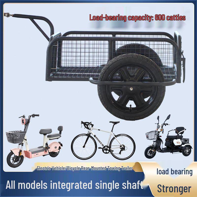 Portable Small Trailer for Outdoor Cart Electric Vehicles and Motorcycles